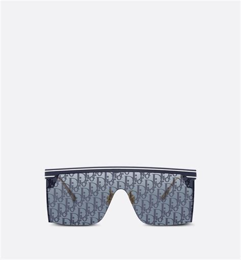 christian dior m1u|DiorClub M1U Blue Dior Oblique Mask Sunglasses.